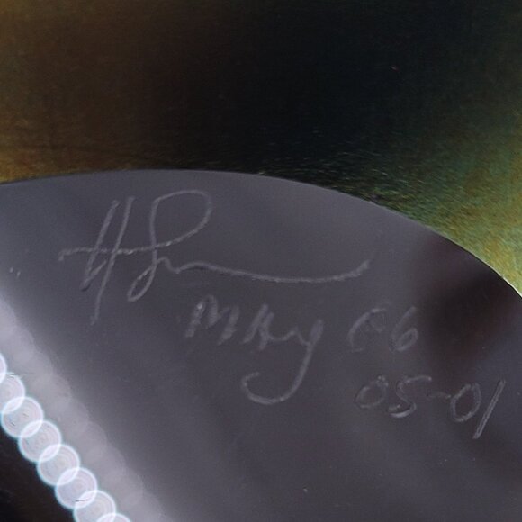 Henry Summa Signed Art Glass Paperweight - Picture 2 of 10